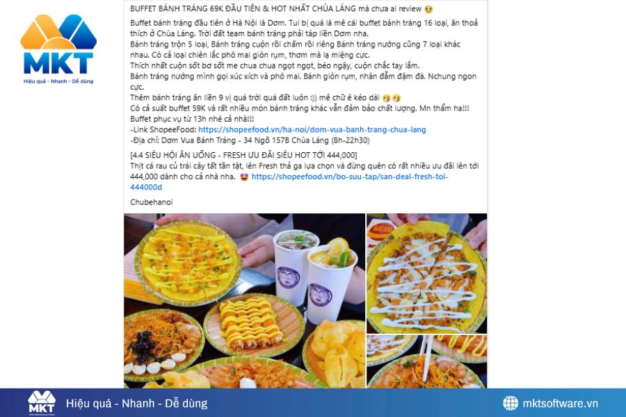 Cách bán đồ ăn trên Facebook giúp chốt đơn mỗi ngày