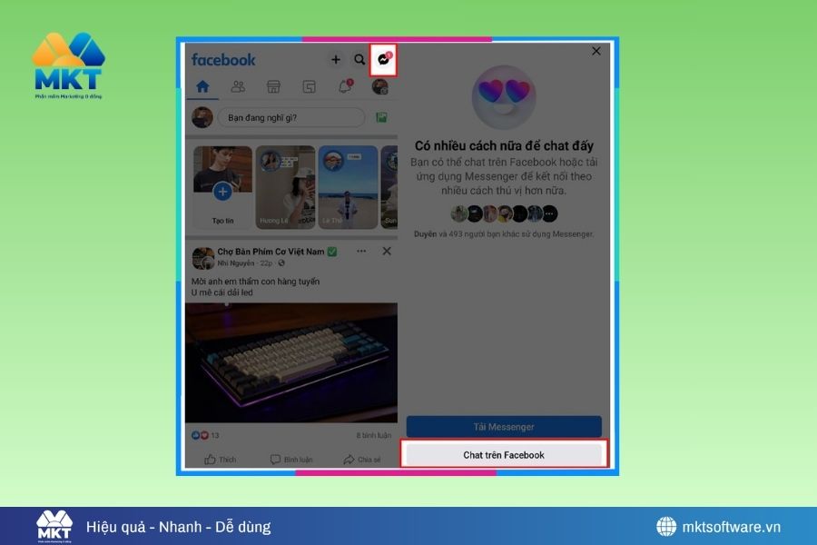 Mách bạn 4 cách nhắn tin trên Facebook không cần Messenger