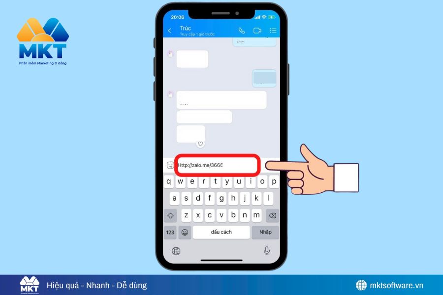 Cách lấy link Zalo cá nhân bằng số điện thoại