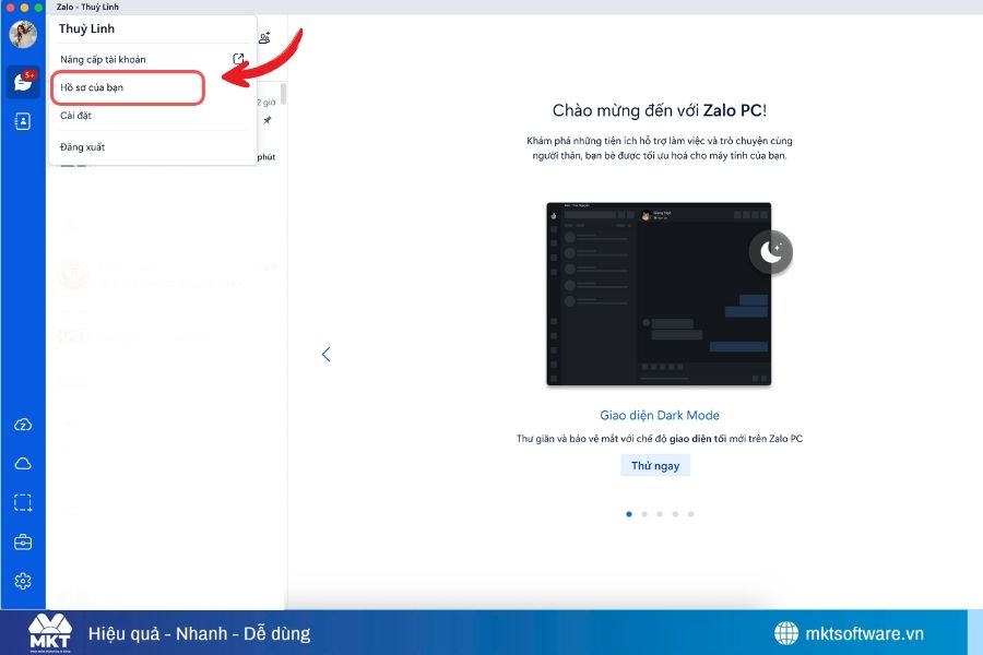 Cập nhật avatar Zalo trên máy tính và Zalo Web