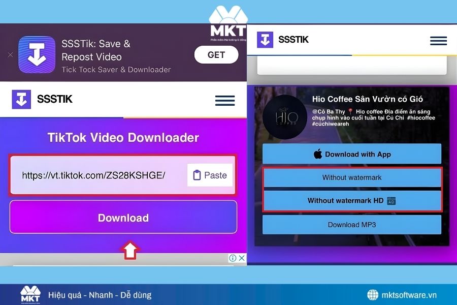 Xoá logo TikTok trên iPhone bằng TikTok Downloader