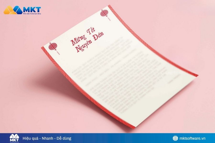 Gửi thư chúc Tết truyền thống cho đối tác