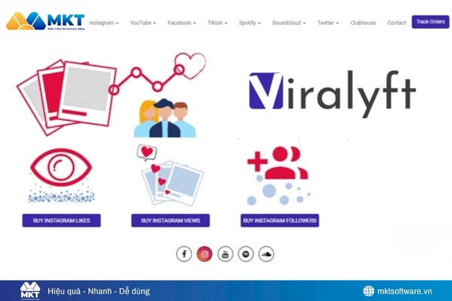 Phần mềm tăng view TikTok - Viralyft