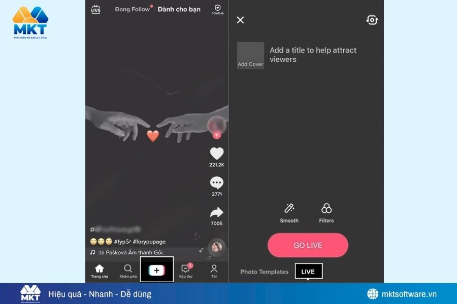 Cách live trên TikTok đơn giảnCách live trên TikTok đơn giản