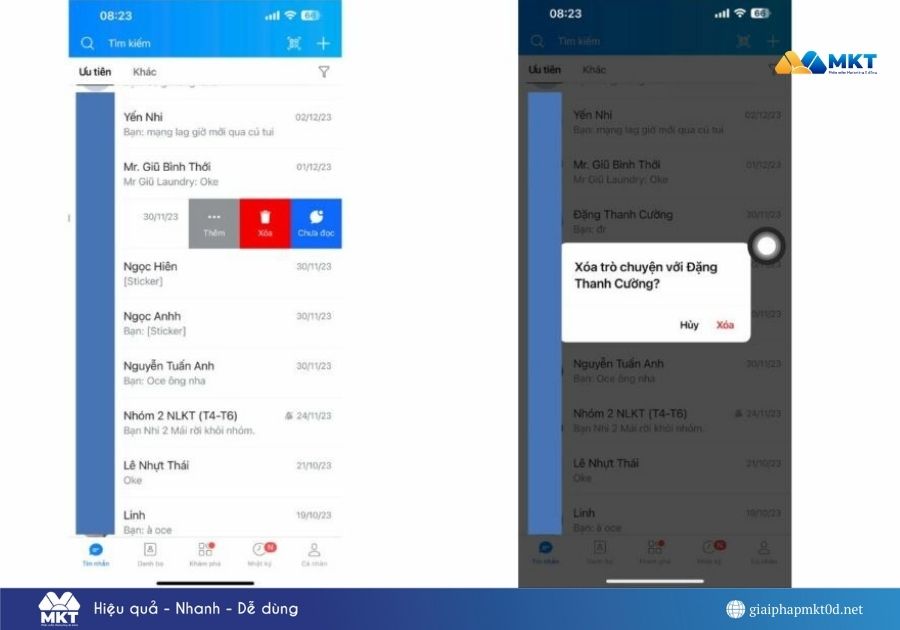 cách giảm dung lượng Zalo