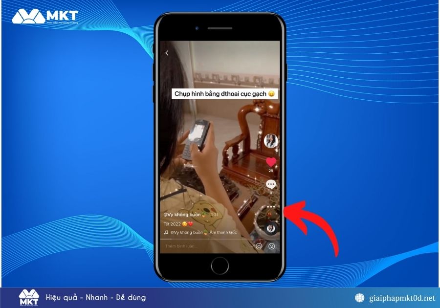 Cách ghim video TikTok