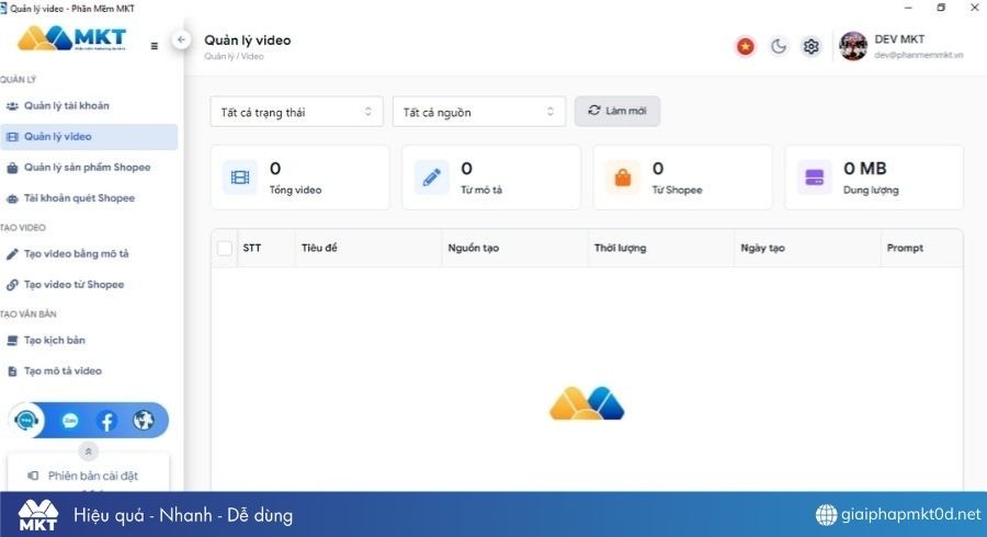 Phần mềm làm video AI Marketing