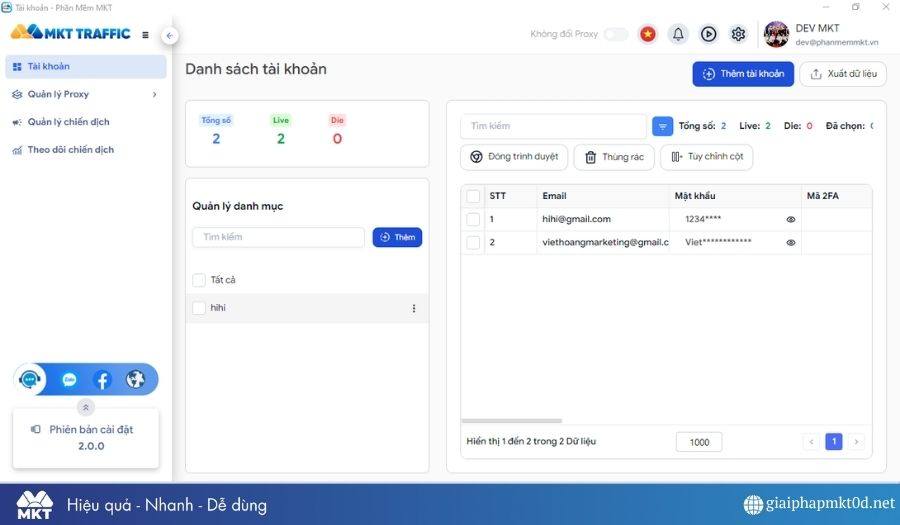 Tool tăng traffic website